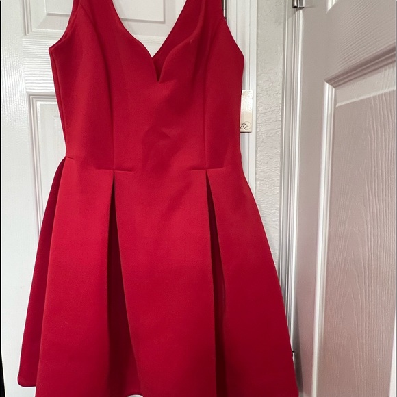 Ali Ro adorable dress with pleated flared bottom so cute dress up or down - Picture 13 of 14